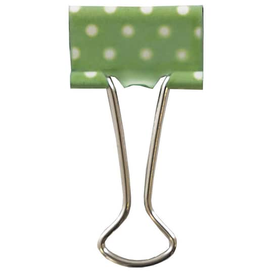 JAM Paper Fashion Polka Dot & Damask Binder Clips
